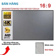 Màn Hình Chiếu Vải Phản Quang Salange 60 - 120 Inch Màu Trắng Mờ Cho YG300 Projetor XGIMI DLP LED Rạ