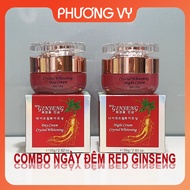 [CHÍNH HÃNG] COMBO ngày đêm Red Ginseng Hồng Sâm làm mờ nám tàn nhang và dưỡng trắng da kem sâm mỹ p