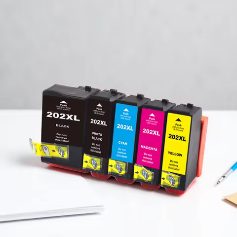 Qualicom 202XL T02G1 T02H1 1SET 5PSC Compatible Ink Cartridge For Epson Expression Premium XP6000 XP