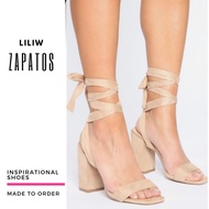 LILIW ZAPATOS FASHION GLADIATOR BLOCK HEELS
