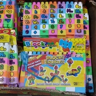 ABC Educational Blocks Children's Toys Puzzle Blocks Legoh Stacking Blocks 123 Bright Colors Childre