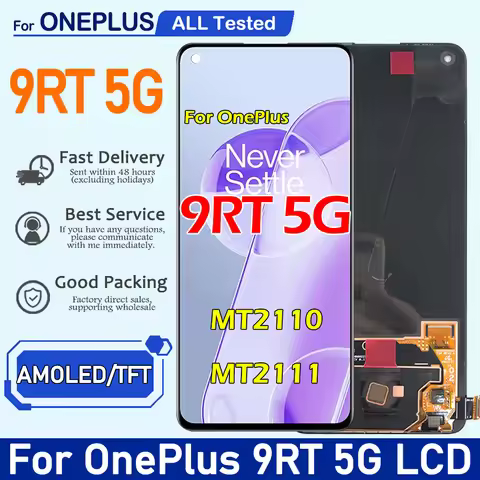 6.62" AMOLED For OnePlus 9RT LCD Display Touch Screen Digitizer Assembly Replacement For OnePlus 1+9