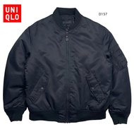 UNIQLO Bomber Jacket Synthetic Fiber Lining Winter Protection L Men And Women