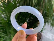 冰種 天然翡翠 緬甸 A玉 玉鐲 • 冰種紫羅蘭翡翠福鐲