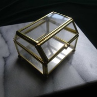 【老時光 OLD-TIME】早期台灣製玻璃珠寶盒