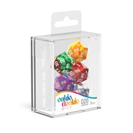 Oakie Doakie Dice D20 Spindown Gemidice 5 Dice 22mm