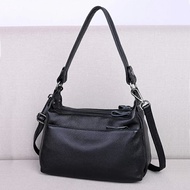 Women's leather bag made of genuine leather - women's genuine cowhide soft leather shoulder bag - wo