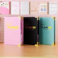 Planner Book A5 Weekly & Monthly Notebook Planner Note Coil Calendar Time Manager Gift Box Schedule 