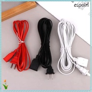 ESPOIR Power Extension Cord, 2/3/5m PVC AC Power Cord, Copper Two-pin EU Type Adapter