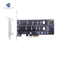 PCIe to M.2 NVMe / M.2 SATA Card – M.2 SSD Expansion Adapter for PC