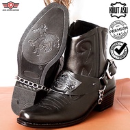 NEFF / Sepatu boot pria kulit premium / Sepatu boot biker cowboy touring motoris koboy BSC 218