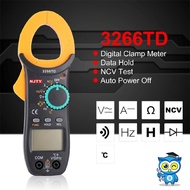 NJTY 3266TD กระเป๋า universal digital clamp meter มัลติมิเตอร์ แอมป์มิเตอร์ วัดความจุ อุณหภูมิและควา