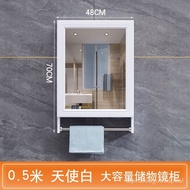 Bathroom Mirror Wall-Mounted Mirror Cabinet Storage Rack Bathroom Mirror Cabinet Wall Mirror Box Toilet Mirror Mirror Ho