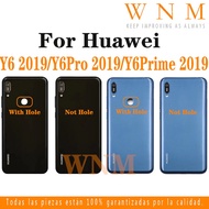 Back Battery Cover Housing For Huawei Y6 2019 / Y6 Prime 2019 / Y6 Pro 2019 with LOGO Battery glass Back Cover Rear Door Case Replacement Part