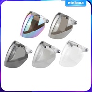[Etekaxa] Windproof 3 Snap Visor Lens Shield Sun Shield Motorcycle Bubble Helmet Lens