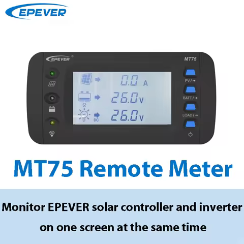 EPEVER MT75 New Generation Remote Meter Can Monitor EPEVER Solar Controller And Inverter On One Scre