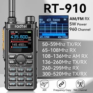 Radtel RT-910 5w Multi band 6 Meter Walkie Talkie 45-59Mhz TX/RX with 960 Channels AM/FM Two Way Rad