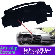 For Honda Fit Jazz 2014 2015 2016 2017 2018 2019 GK5 High Quality Dashboard Mat Dashmat Cover Pad Su