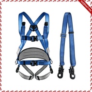 leipupa Full Body Harness with Lanyard Comfortable Safety Harness with Padded Support Fall Arrest La