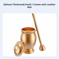 Sturdy Brass Mortar and Pestle Herb Crusher Multiple Sizes Custom Engraving
