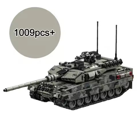 NEW Creative Army Military Soldiers SWAT Leopard 2A7 Main Battle Tank MOC Assemble Building Blocks B
