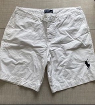 Polo白色短褲