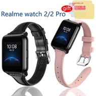 NEW Realme watch 2 smart watch band Leather soft bracelet replacement belt wristband realme 2 pro /realme watch s pro strap screen protector film