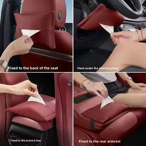 For Audi A4 B8 S4 RS4 A6 C7 Avant A7 A8 H4 A5 S5 RS5 8T Q3 Q5 SQ5 8R Car Seat Back Hanging Tissue Ho