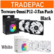 Tecware Omni P12 Fans, 3 Fan Pack Black/White