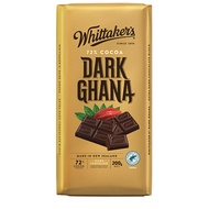 Whittakers 72% Cocoa, Dark Ghana, Dark Chocolate Block 200g