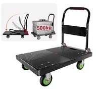 WEILIANG Heavy Duty Trolley With Wheels Trolley Cart Foldable Platform Trolley Rack Folding Trolley