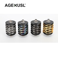 AGEKUSL Rear Shock Spring Suspension For Brompton 3 Sixty Pikes United Trifold Folding Bike Titanium Bolts CNC