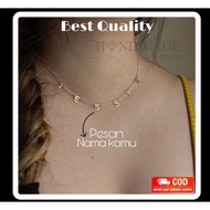 Titanium monel stainless steel name necklace titanium name necklace name necklace girls name necklac