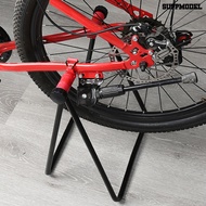 [SM]Bike Stand High Durability 360 Degree Rotating Aluminum Alloy Mountain Road Bike Triangle Vertical Foldable Stand Bike Supplies