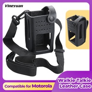 【PT-38】Black Hard Leather Carrying Holder Holster Case with Adjustable Shoulder Strap Compatible for
