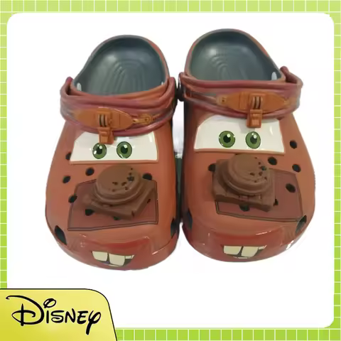 Disney Cartoon Mater Slippers Cars Shoes Outdoor Sandals Cute Figurine Anime Characters Desk Decorat