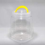 Biscuit Container/cracker barrel with colour lid/Food plastic container/PET 114