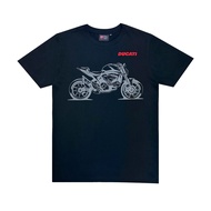 DUCATI T-SHIRT เสื้อยืดแขนสั้นลายดูคาติ Ducati MONSTER