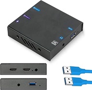 4K HDMI Capture Card for Streaming PS5, Xbox, Switch, PC – USB 3.1Game Capture Device for OBS, Twitc