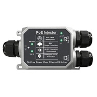 Solar-Powered 3 Port 2.5G Gigabit PoE Injector Outdoor IP67 Waterproof POE Repeater 9-57Vdc Max35W