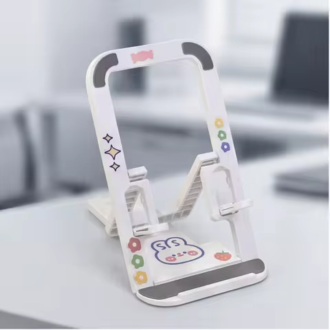 Adjustable Tablet Stand with Anti-Slip Pads, Kids-Friendly Tablet Holder, Portable Phone and Tablet 