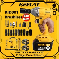 KEELAT KID001 Impact Wrench Cordless Wrench Electric Wrench Gun Impact Drill Wrench Drill Battery Sc