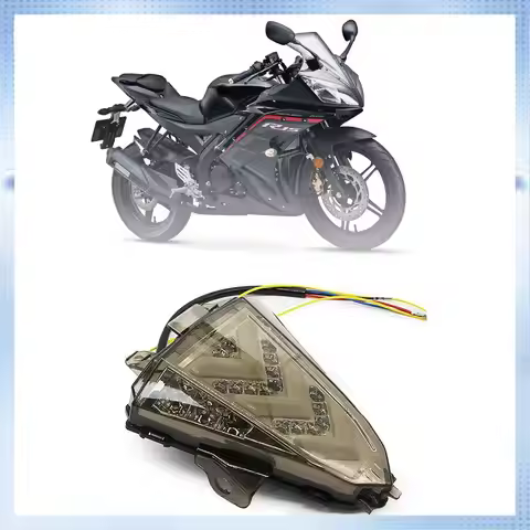 L16A-LED Tail Light For YAMAHA YZF R15 2014 2015 2016 Motorcycle Brake Turn Signals Integrated