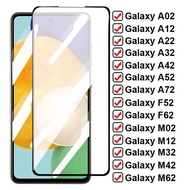 11D กระจกนิรภัยสำหรับเหมาะสำหรับ A02 Samsung Galaxy A12 A22 A32 A42 A52 A72ปกป้องหน้าจอ M02 M12 M32 M62 F52ฟิล์มป้องกัน F62