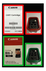 Canon CA91 CA92 C B BH-7 CH-7 BH7 CH7 ตลับหมึกมือสอง เติมน้ำหมึก เทสปริ้นและรหัสตลับหมึก พร้อมรับประ
