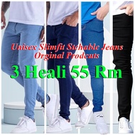 Bag kuning [3 Helai] Seluar Jeans Lelaki Slim Fit Jeans Men Skinny Jeans Men Sluar Jeans 26 to40/Men