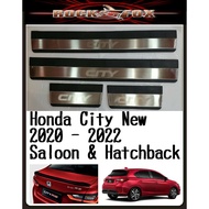 Honda City New Saloon &amp; Hatchback 2020 - 2024 Steel Plate/Door Side Step Silver Frame (Not Led) 4pcs/set