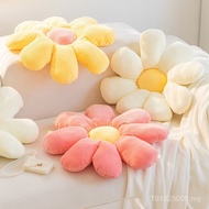 Living Room Sofa Cushion Velvet Cute Little Daisy Office Lumbar Pillow Nordic Pillow Square Pillow I