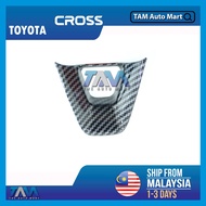 Toyota Corolla Cross XG10 Steering Carbon Lining Fit For Corolla Cross 2021 - 2023  Tam Auto Car Acc