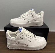 ⭐Nike Air Force 1 Low 07 LX "Chrome Luxe“四鉤純色 白藍